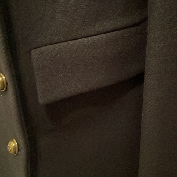 Zara wool coat in medium dark blue - Picture 9 of 16